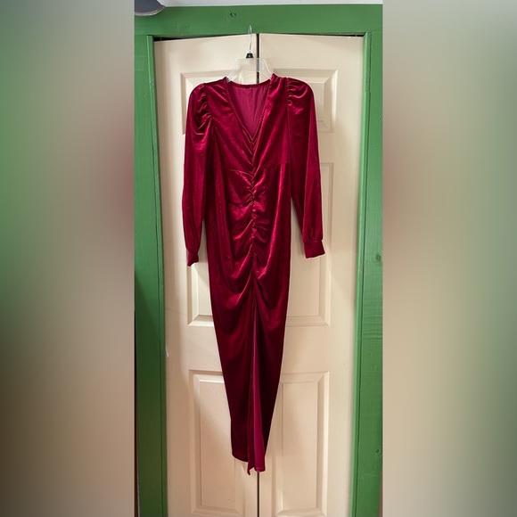 Red Velvet Dress - Picture 1 of 7